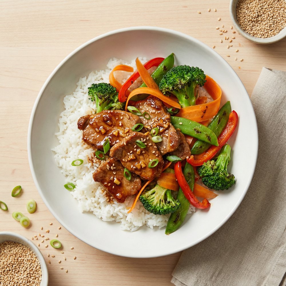Quick Ginger Pork Stir Fry