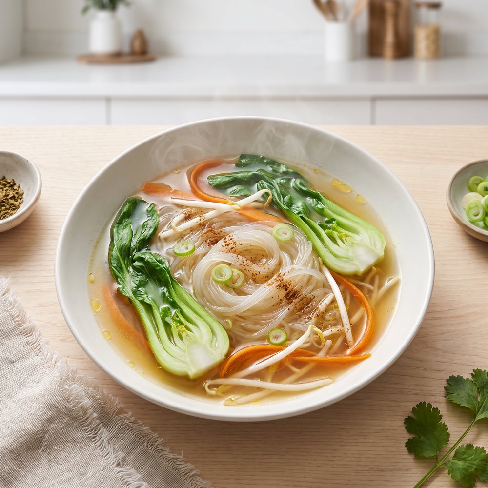 Ginger Noodle Bowl: The Vegan Version