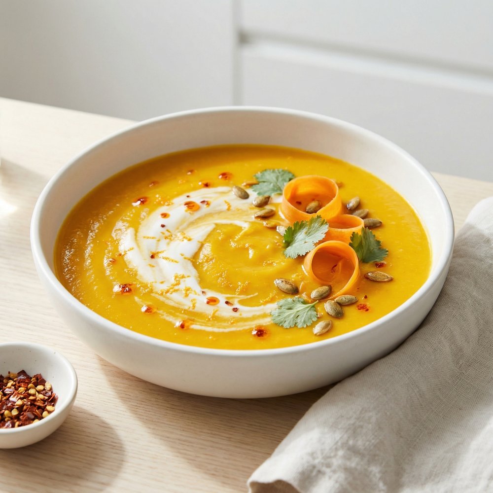 Vegan Carrot-Butternut Squash Soup