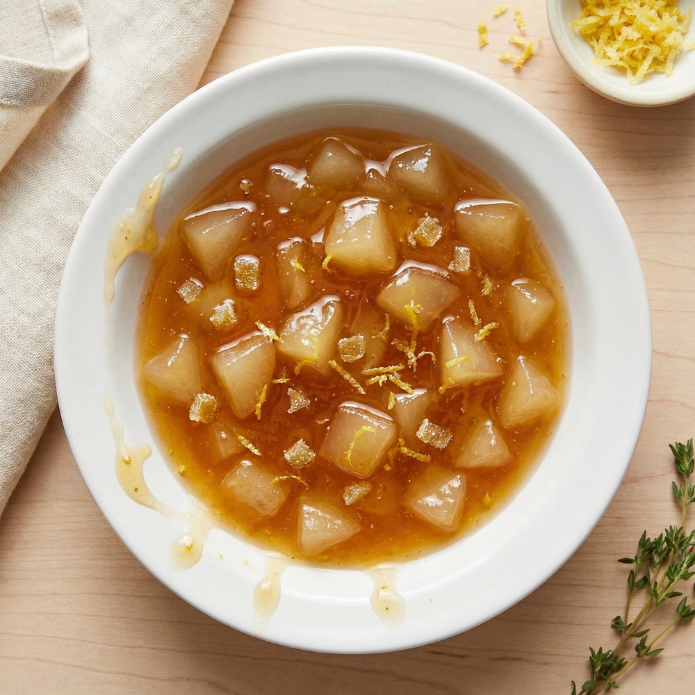 Ginger-Lemon Pear Preserves