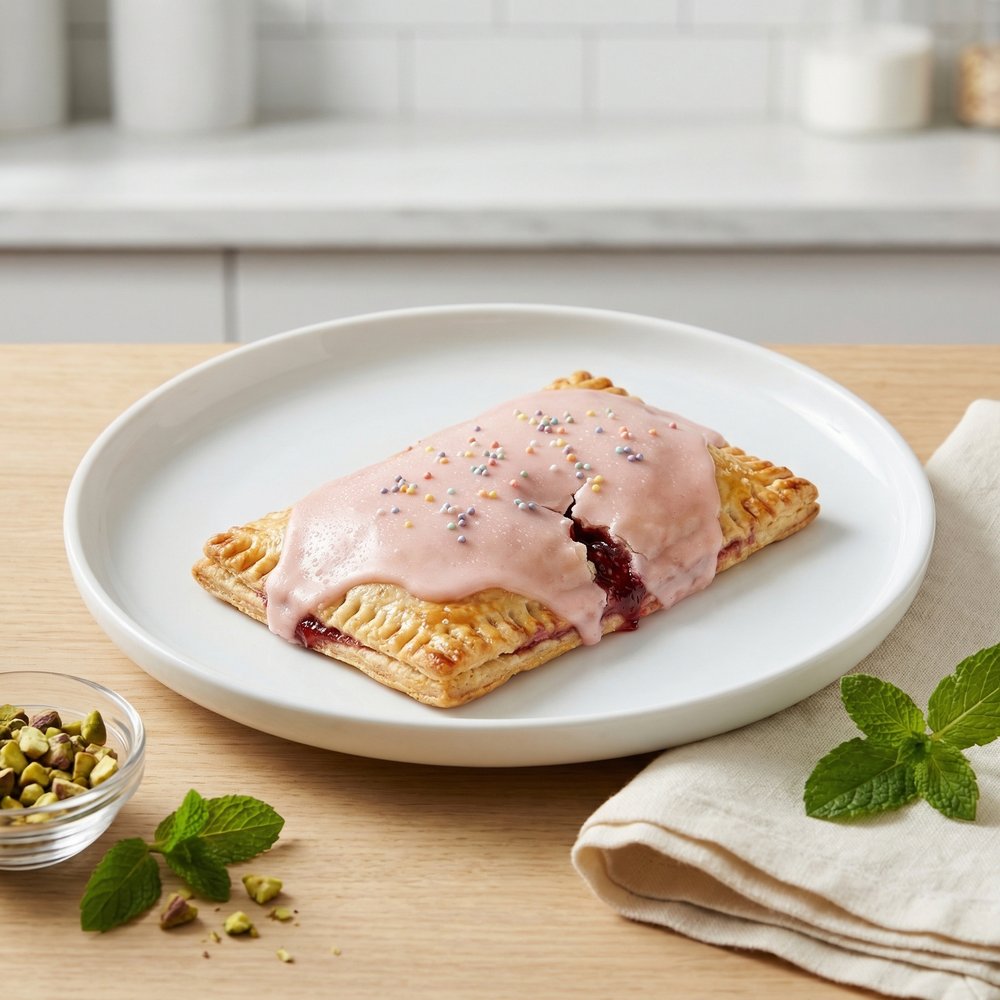 Strawberry Pop Tart Pie