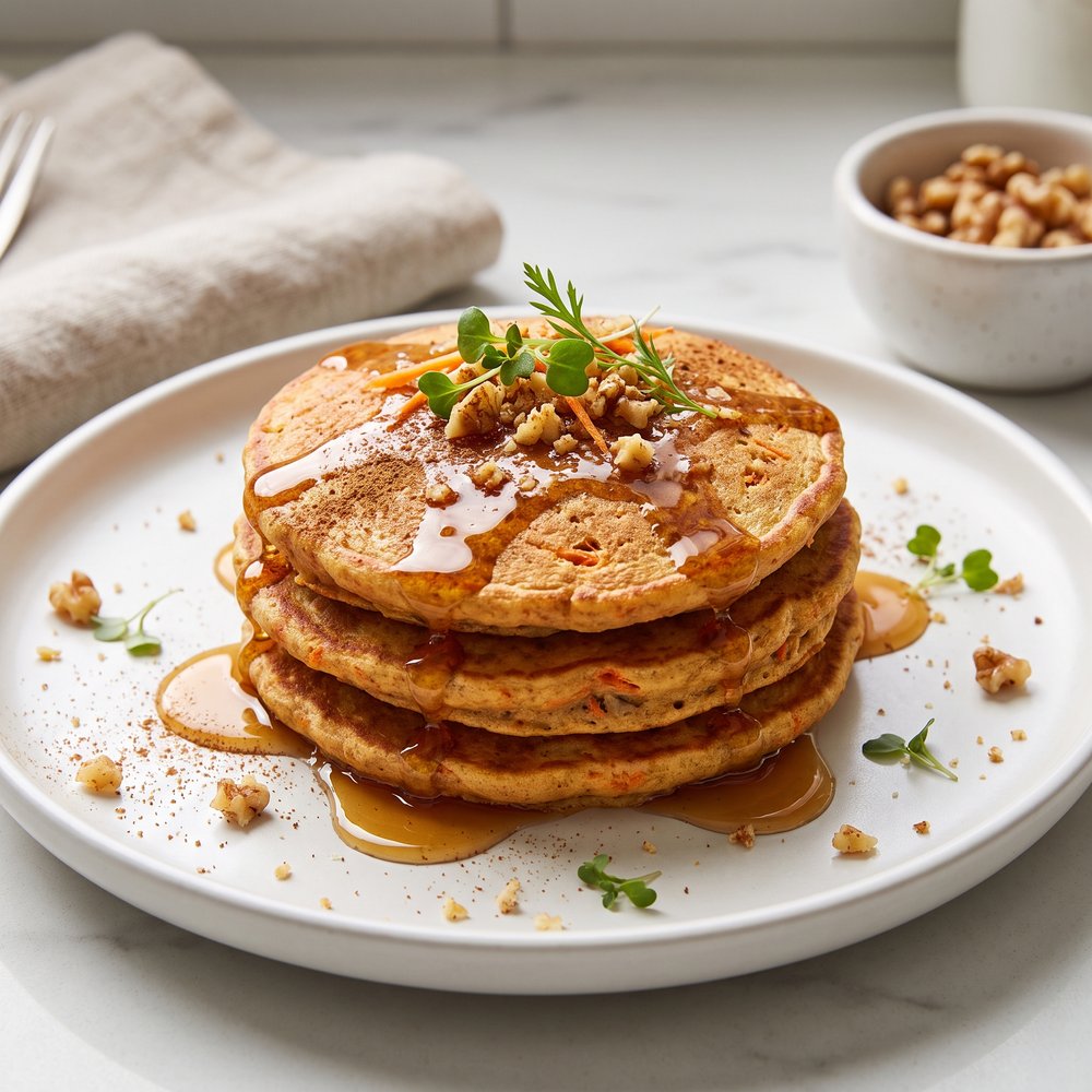Gluten-Free Heart-Healthy Carrot Pancakes