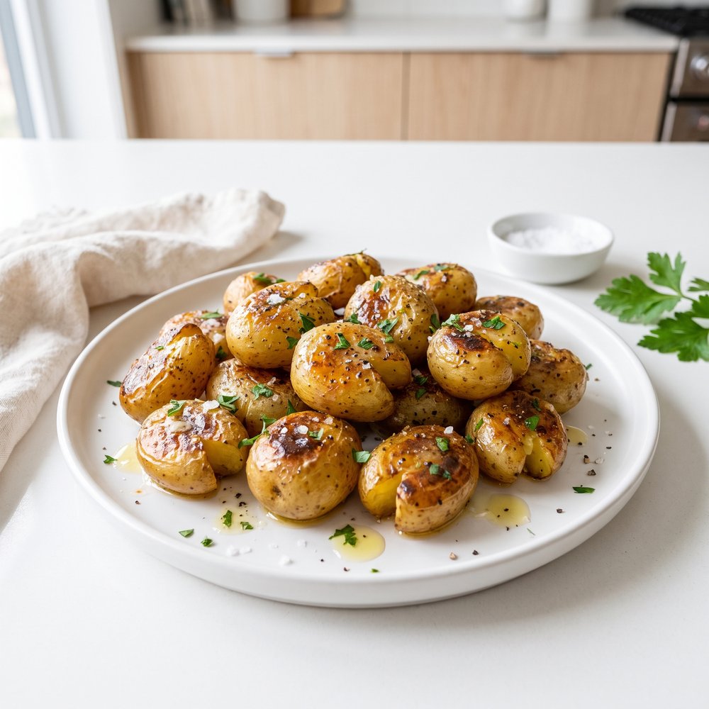 Golden-Crisped Baby Potatoes