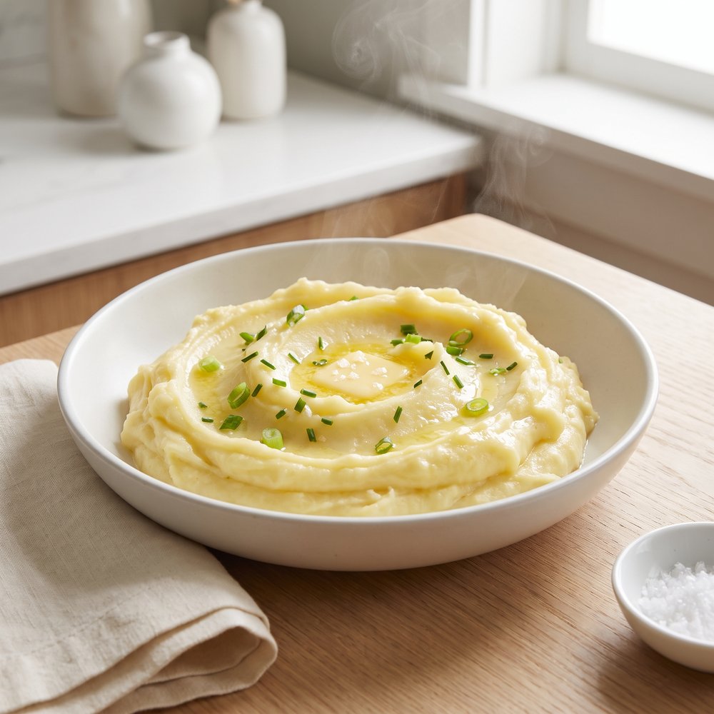 Golden Mashed Potatoes with Green Onions