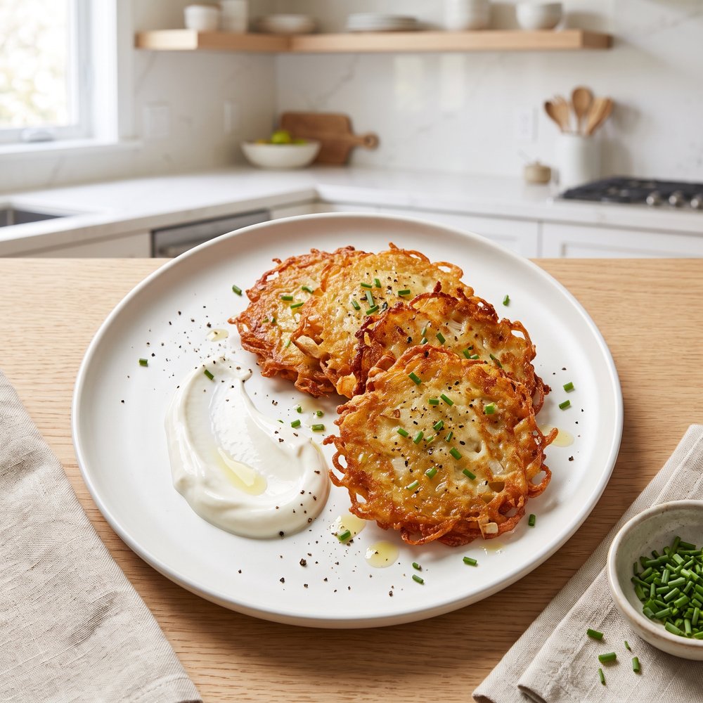 Golden Potato Latke-Style Pancakes