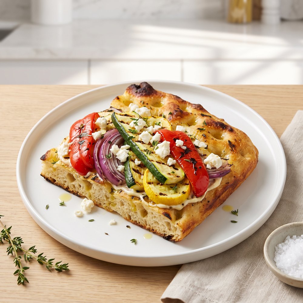 Golden State Grilled Veggie Focaccia Sandwich