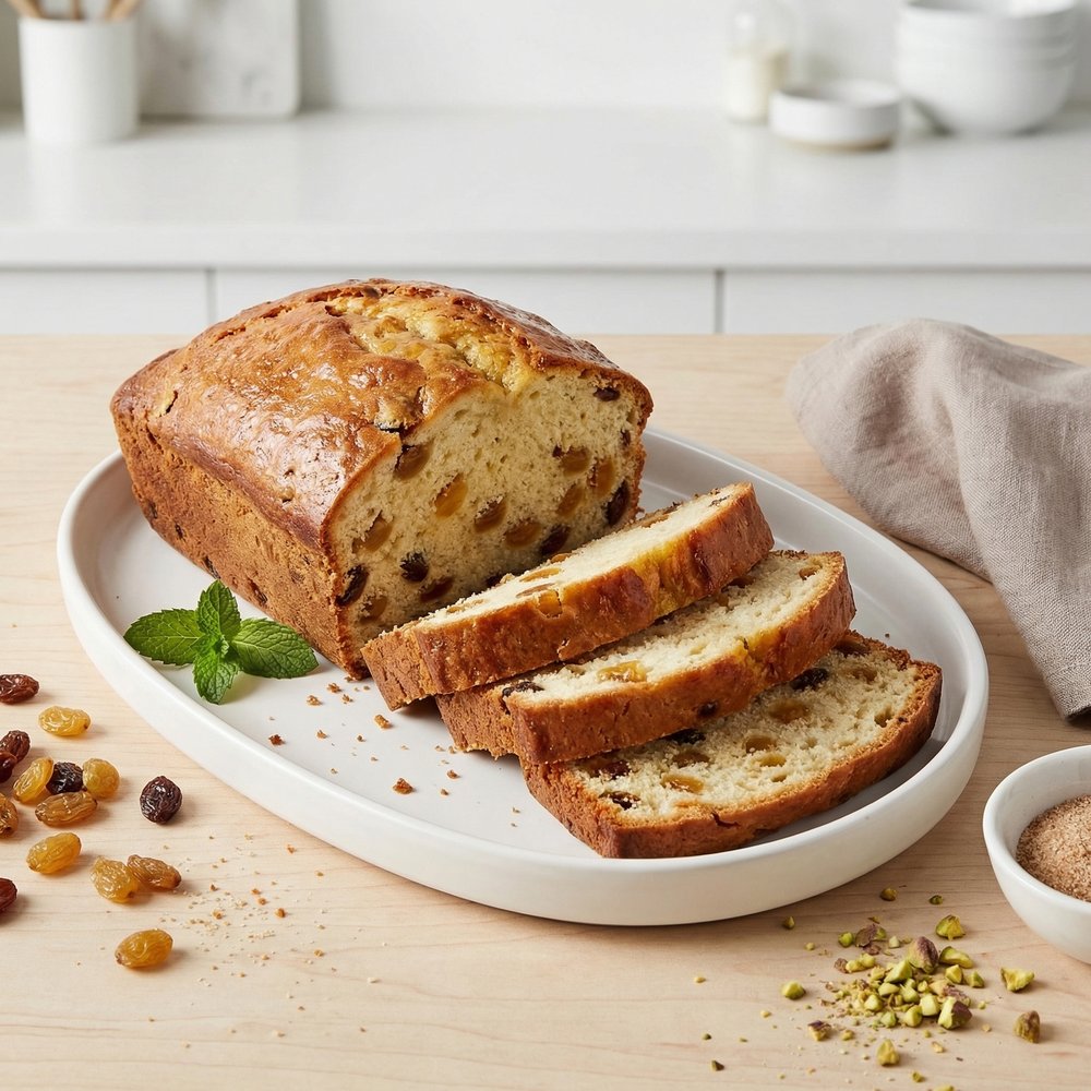Golden-and-Dark Raisin Tea Loaf