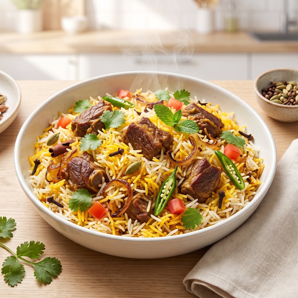 Gosht Biryani with Lamb