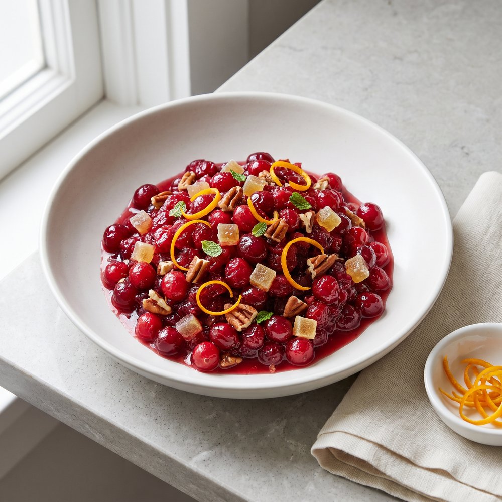 Grand Marnier Cranberry Relish with Toasted Pecans