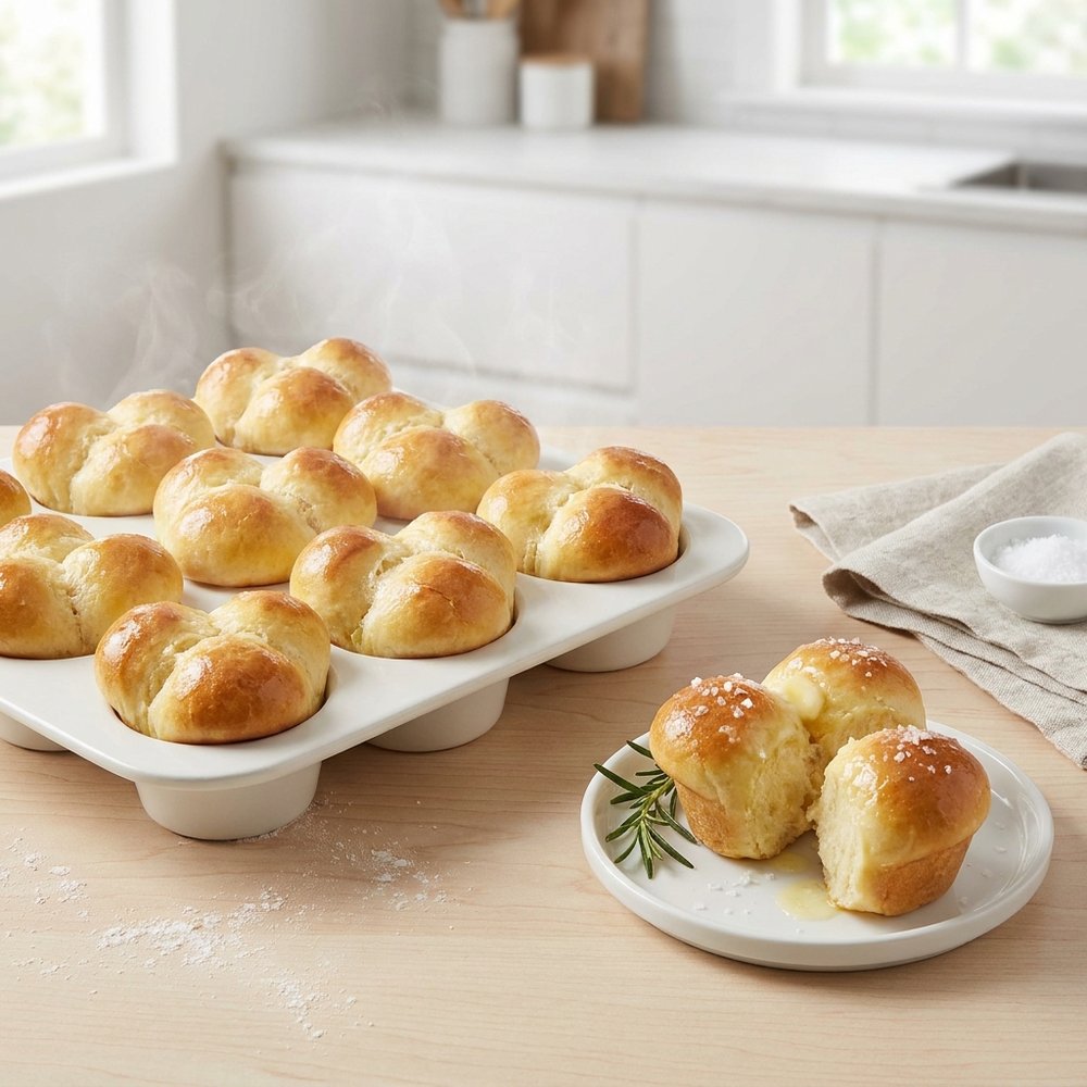 Grandma's Classic Cloverleaf Dinner Rolls
