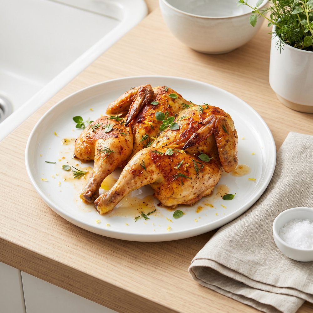 Greek-Inspired Air Fryer Cornish Hen