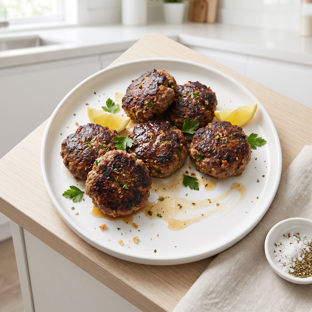 Greek-Style Beef Patties (Bifteki)