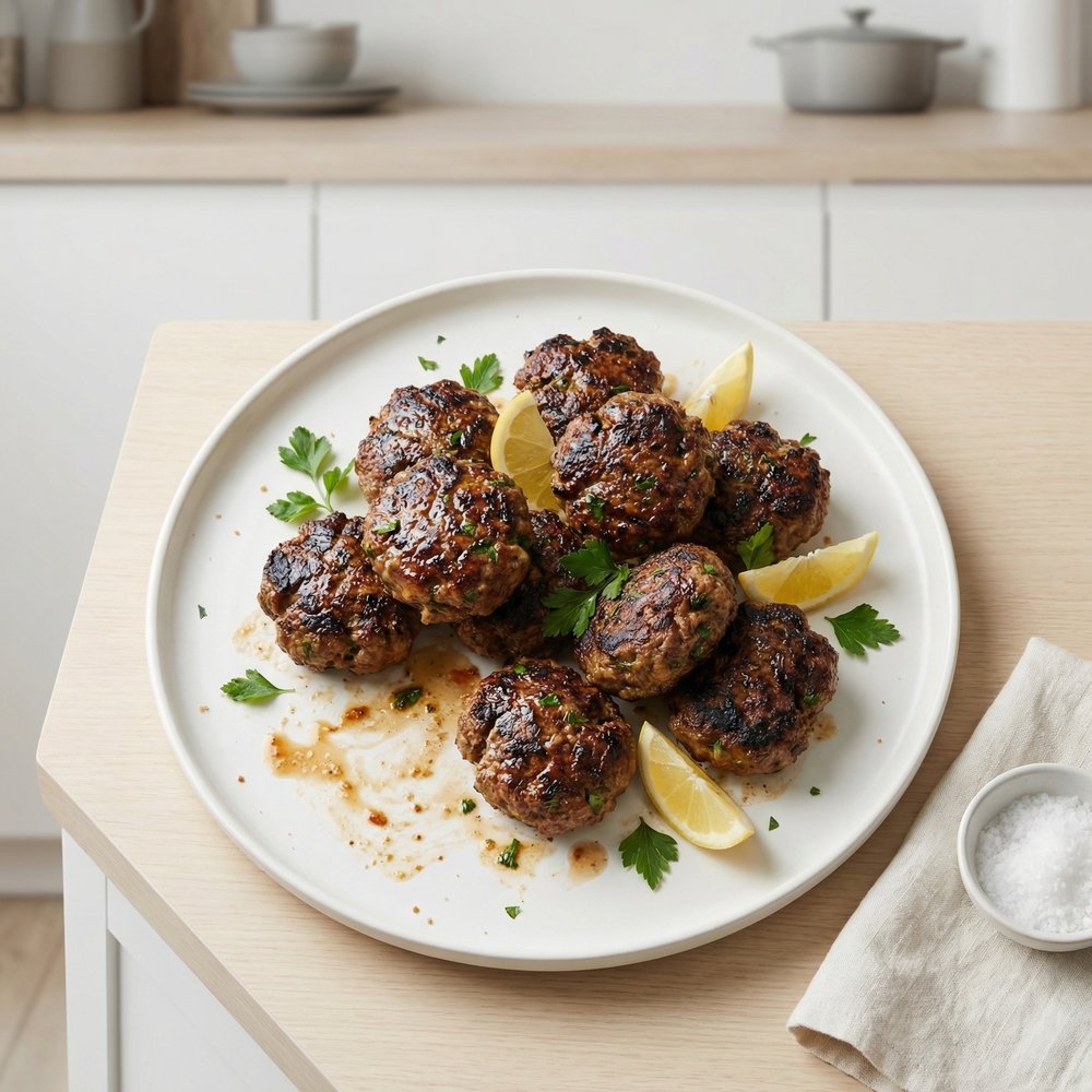 Greek-Style Beef Patties (Bifteki)