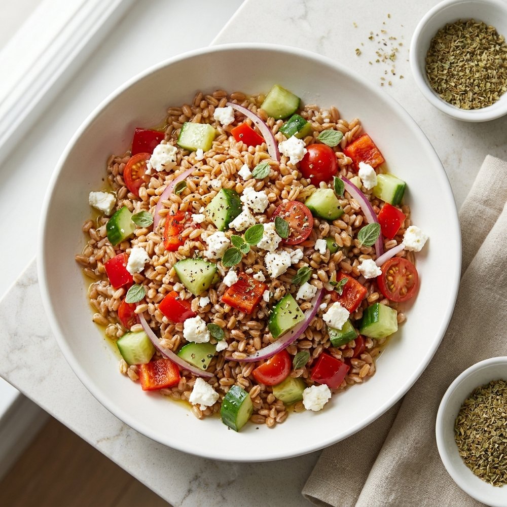 Greek Farro Salad