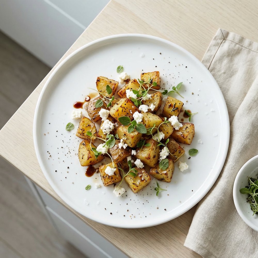 Feta Roasted Potatoes