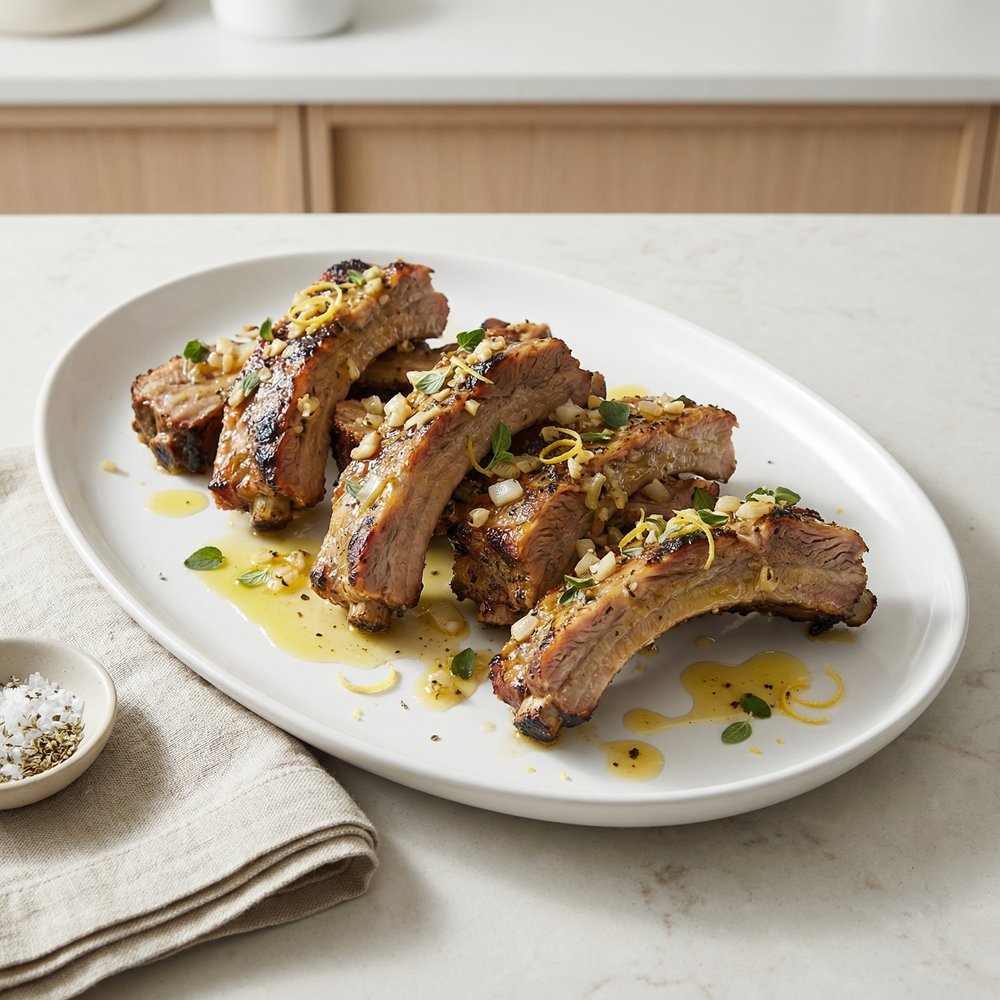 Lemon-Oregano Greek Baby Back Ribs