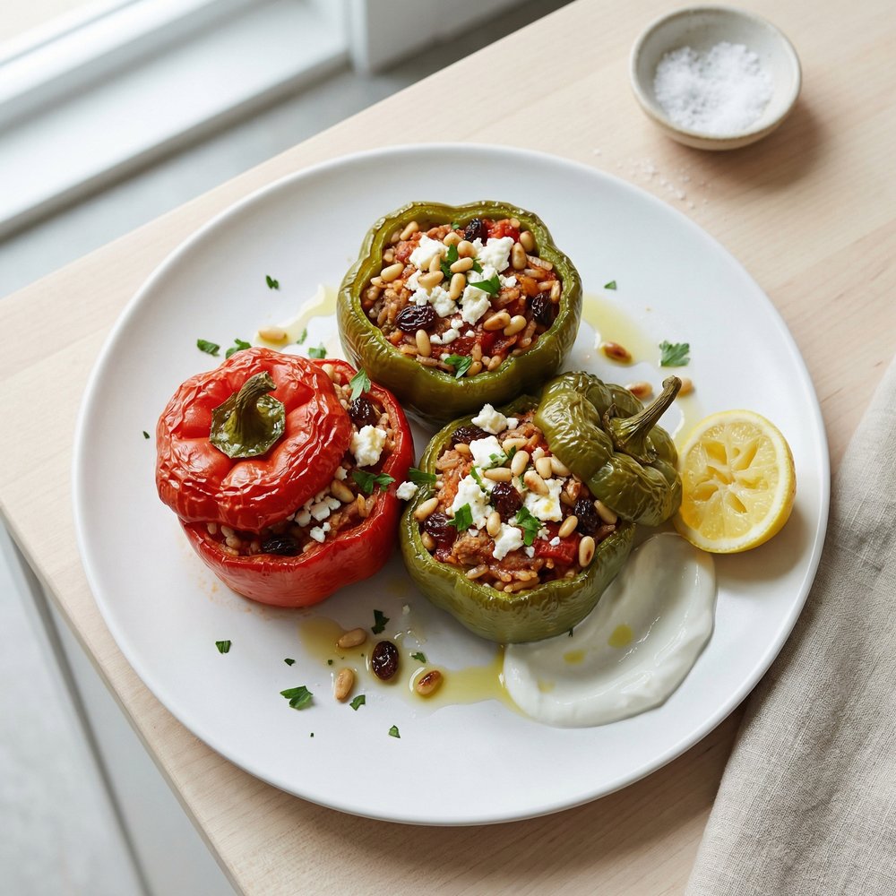 Mediterranean Stuffed Bell Peppers