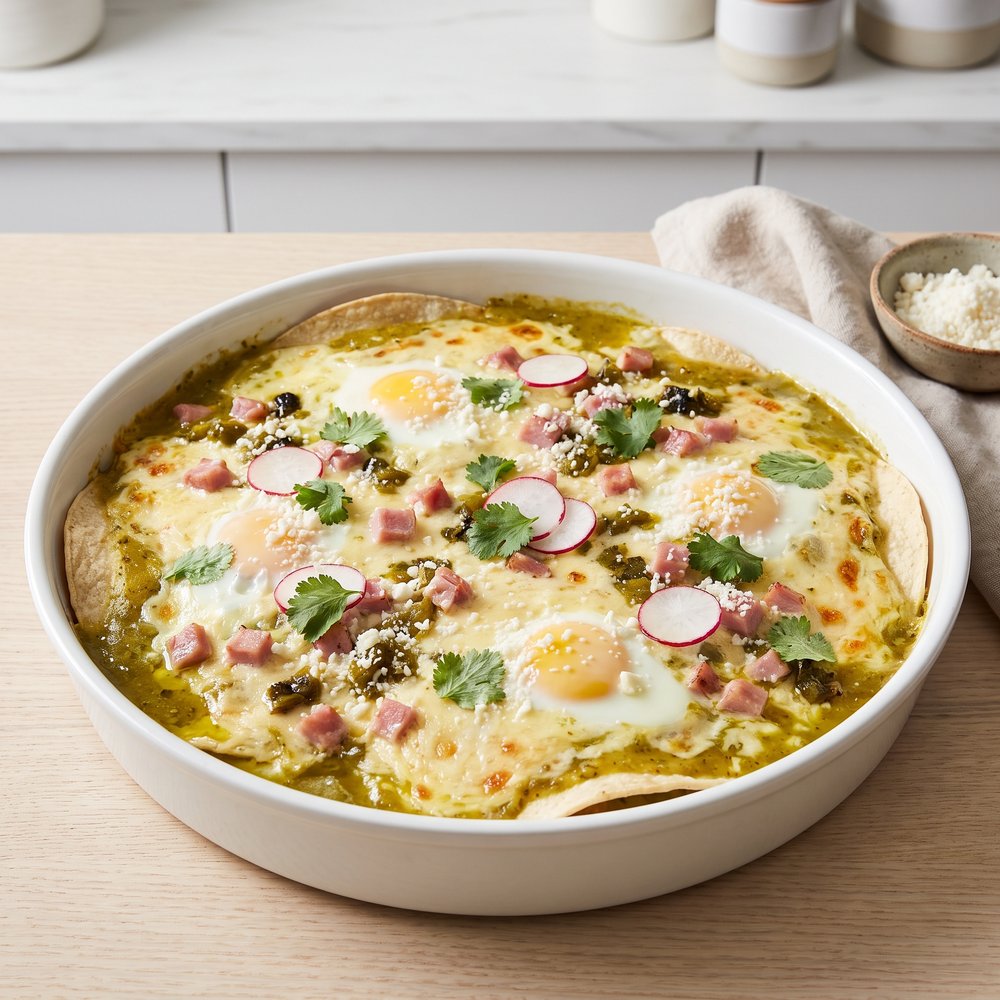 Green Chile Breakfast Enchilada Bake