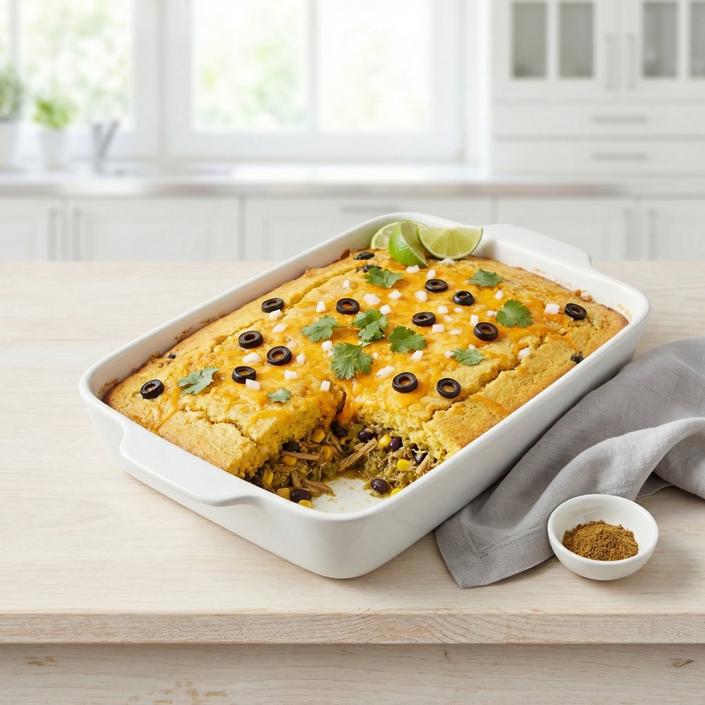 Pulled Pork Tamale Bake