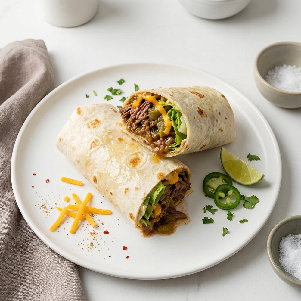 Beefy Roast Burritos