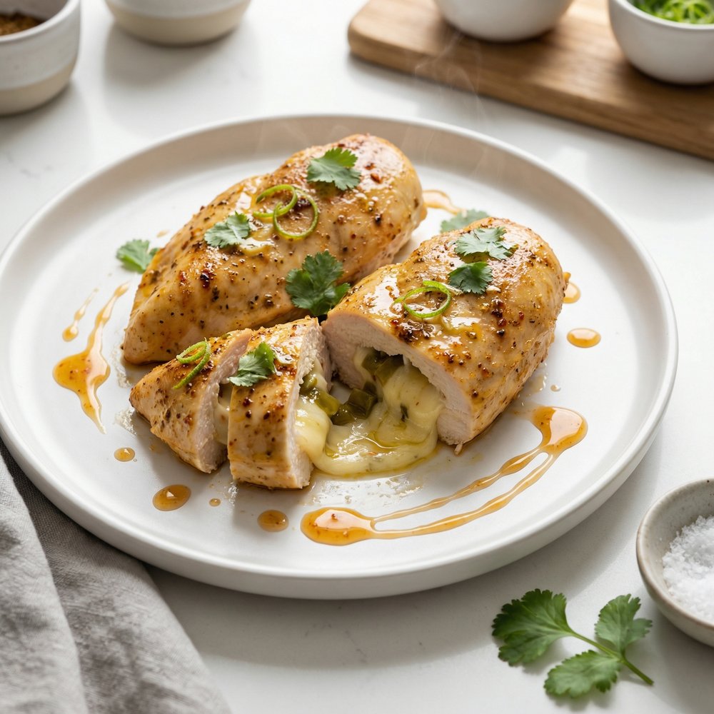 Green Chili and Cheese Chicken