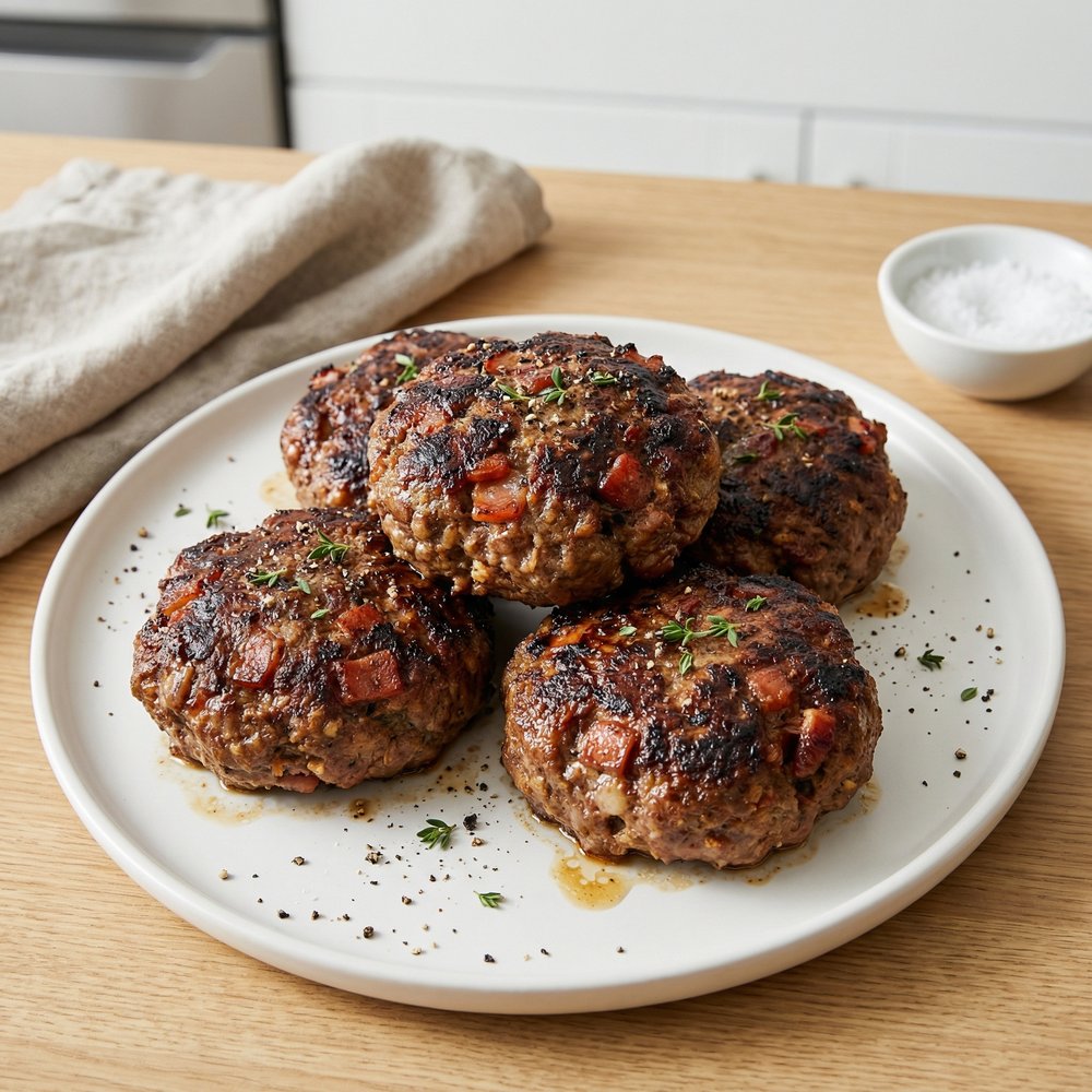 Chef John's Bacon-Stuffed Meatloaf-Style Grilled Burgers