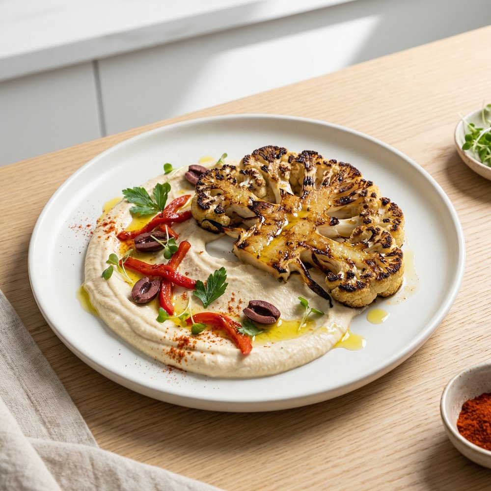 Mediterranean-Style Cauliflower Steaks