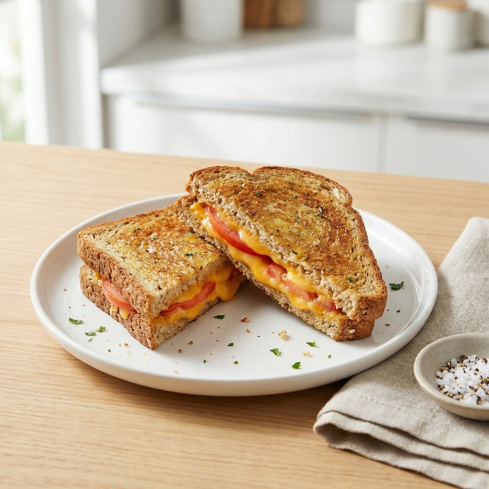 Tomato and Cheddar Grilled Cheese Sandwiches