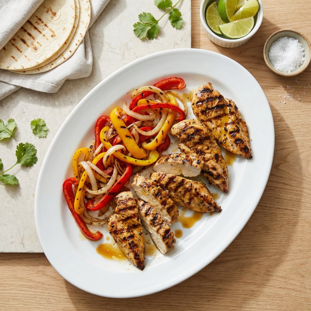 Char-Grilled Chicken Fajita Wraps