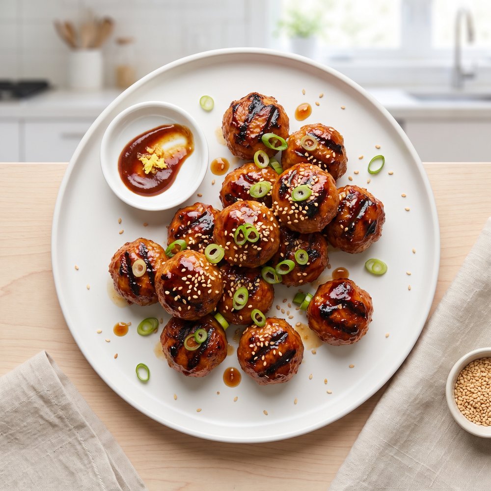Grilled Chicken Meatballs