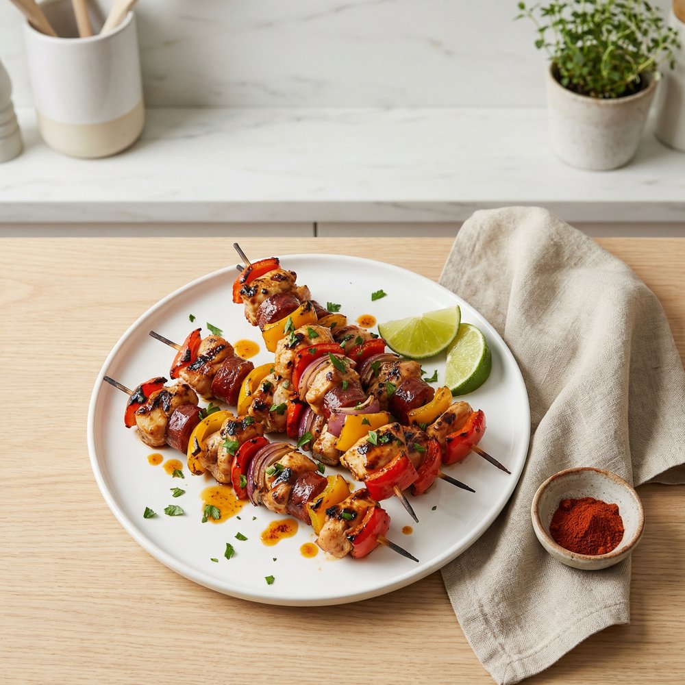 Chicken and Chorizo Skewers