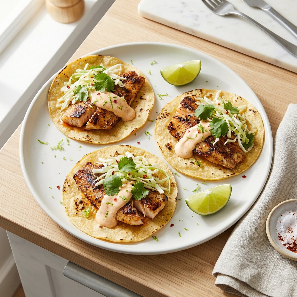 Grilled Tex-Mex Fish Tacos