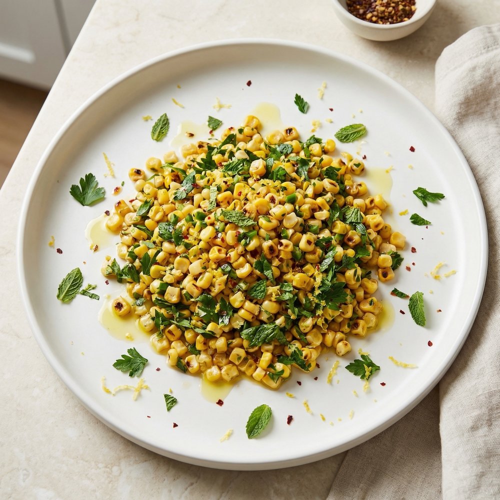 Grilled Corn "Tabbouleh"