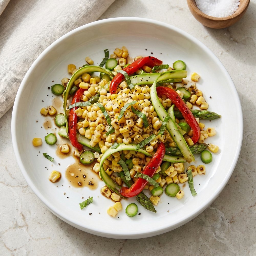 Asparagus and Sweet Corn Summer Salad