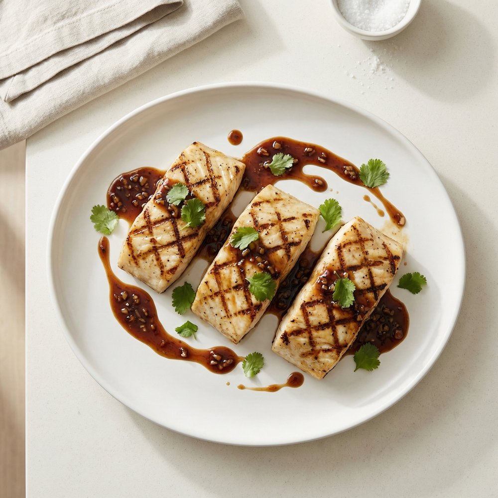 Halibut in Rice Wine Sauce