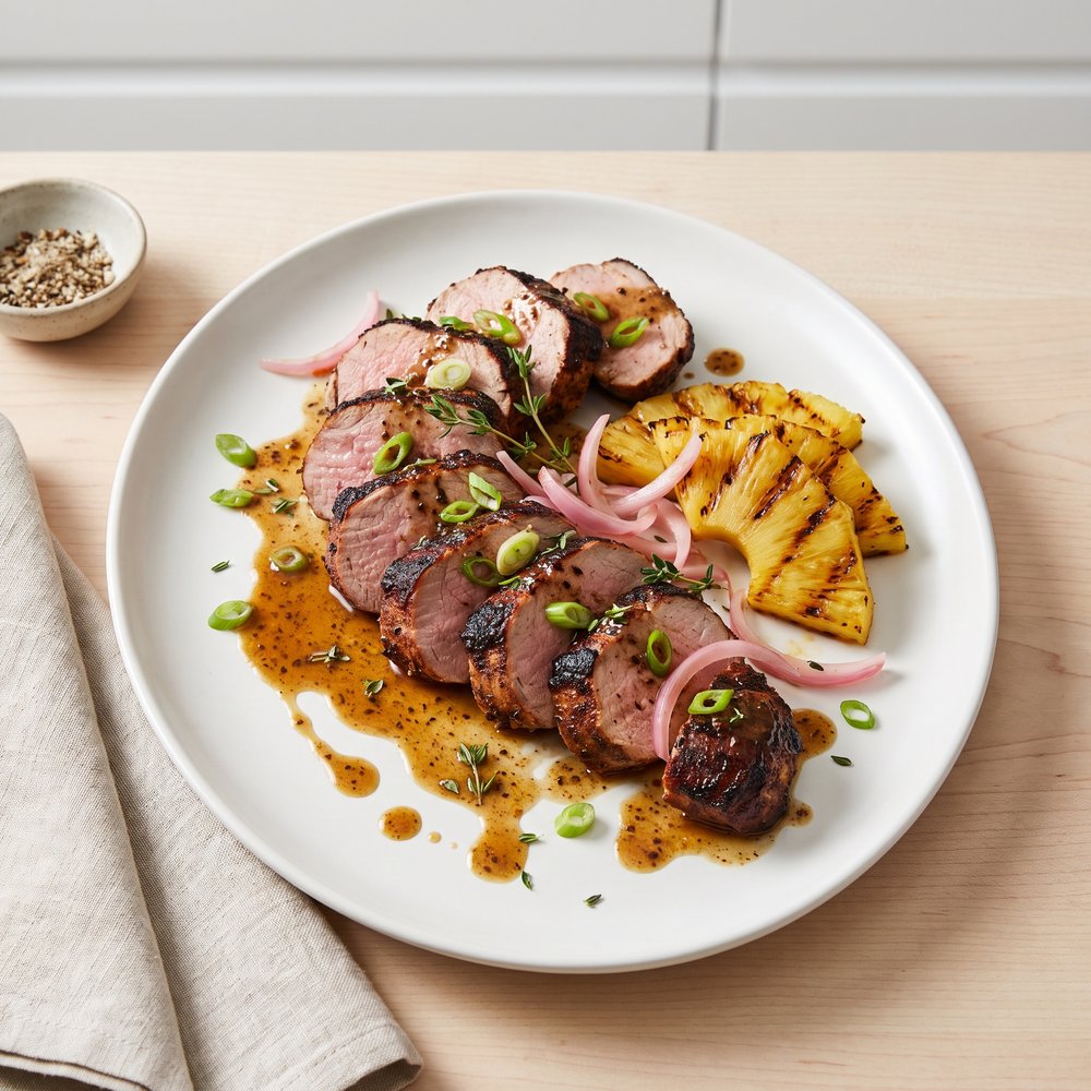 Grilled Jerk Pork Tenderloin