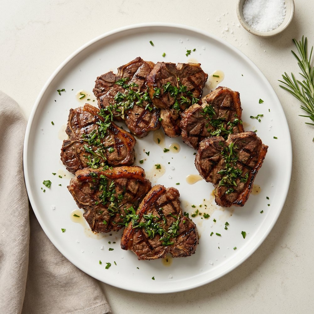 Herb-Kissed Grilled Lamb Loin Chops