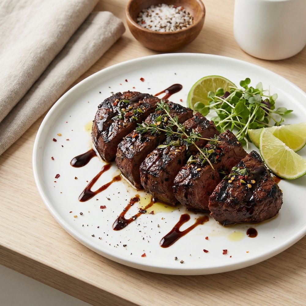 Emily's Lime-Soy Marinated Venison Steaks
