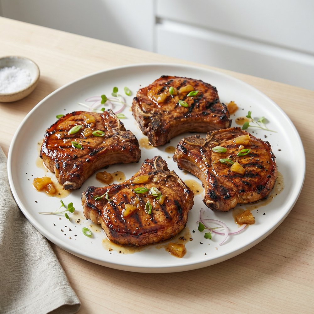 Marinated Pineapple Pork Chops