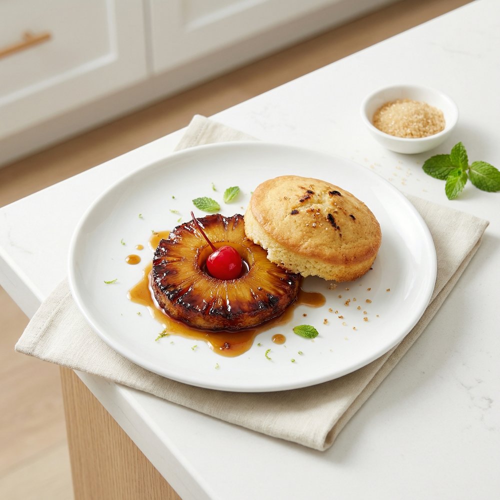 Char-Grilled Pineapple Upside-Down Shortcake