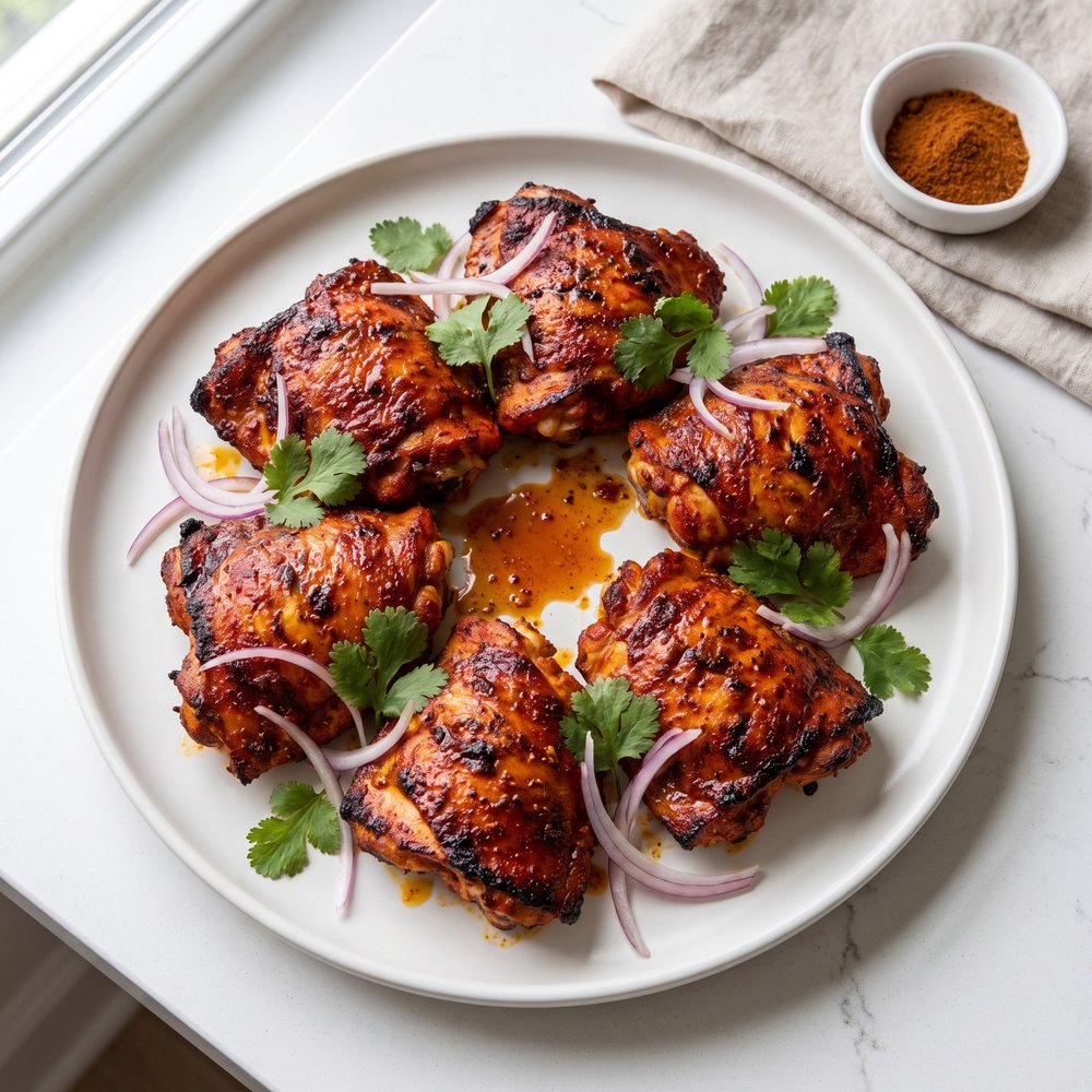 Grilled Tandoori Chicken Thighs
