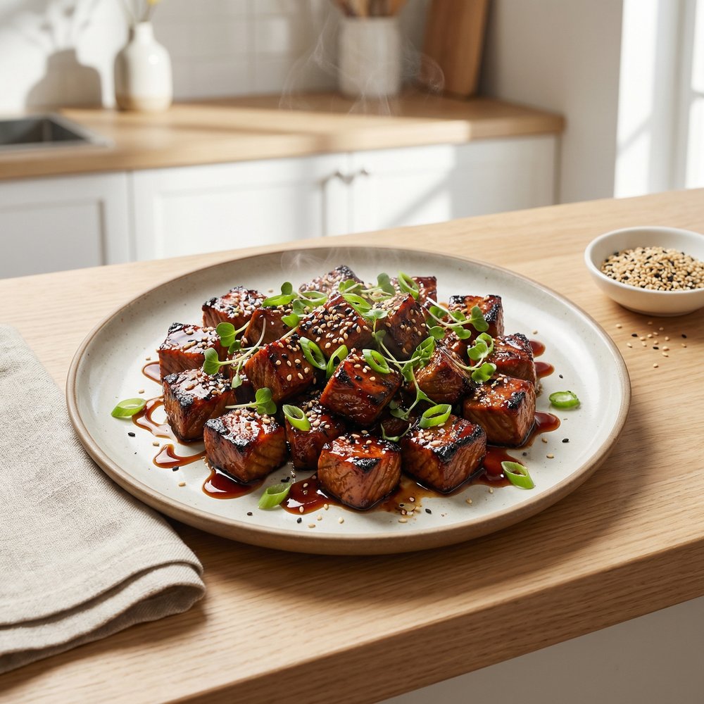 Glazed Teriyaki Sirloin Tips
