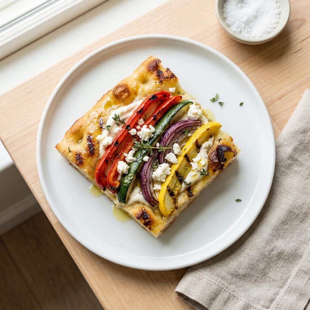Golden State Grilled Veggie Focaccia Sandwich