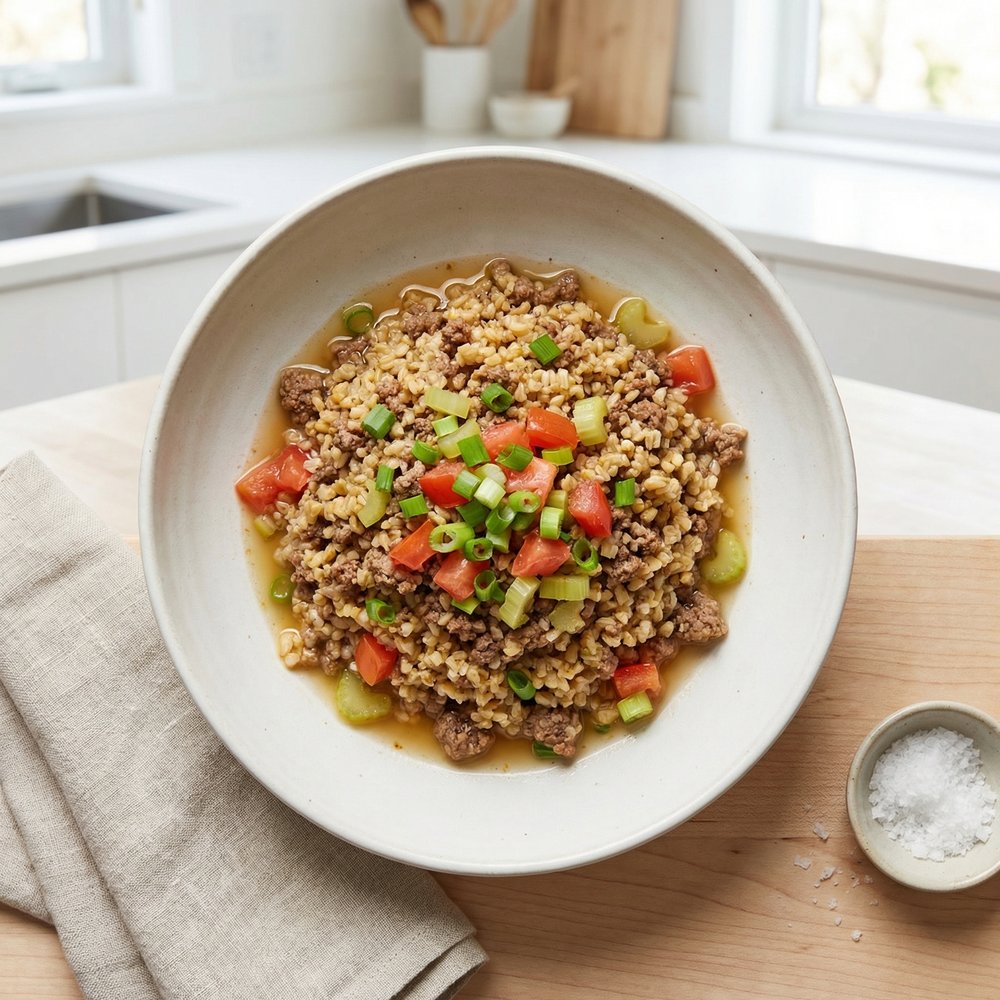 Beef and Bulgur Kasha