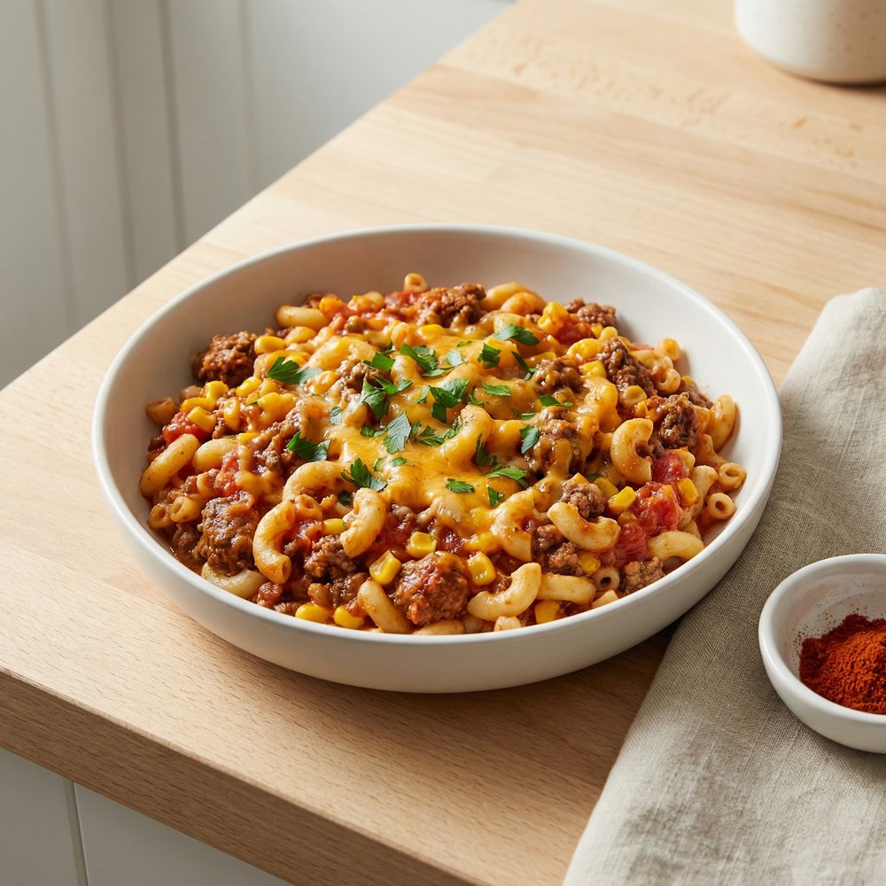 Hamburger and Macaroni Hot Dish