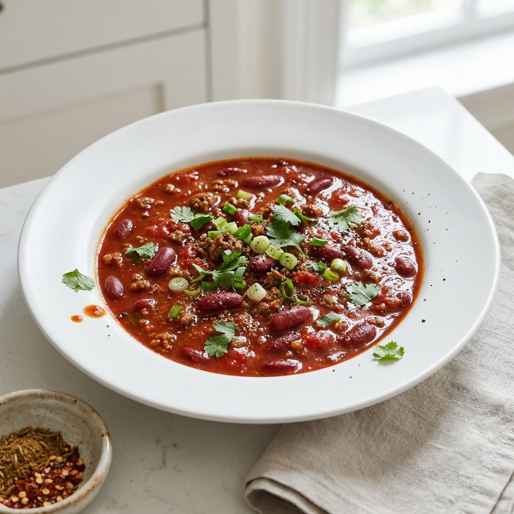 Heartland-Style Beef and Bean Chili