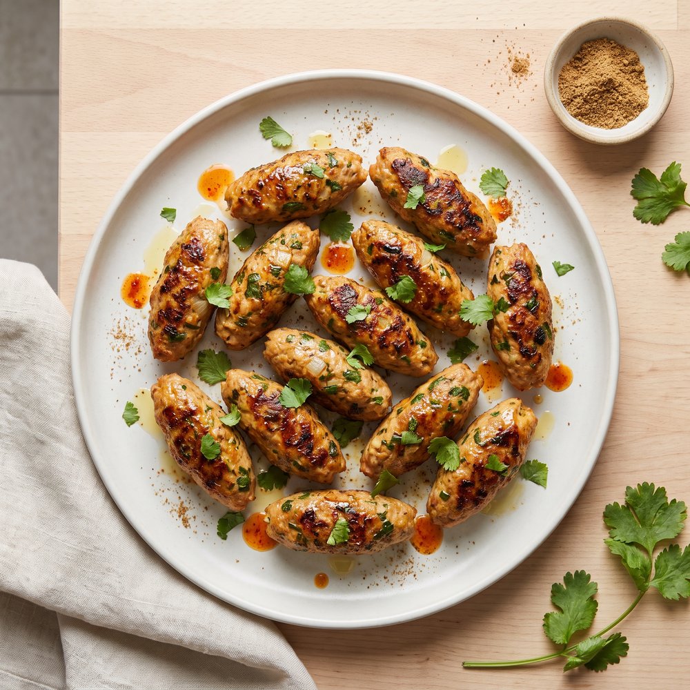Ground Turkey Kofta Skewers