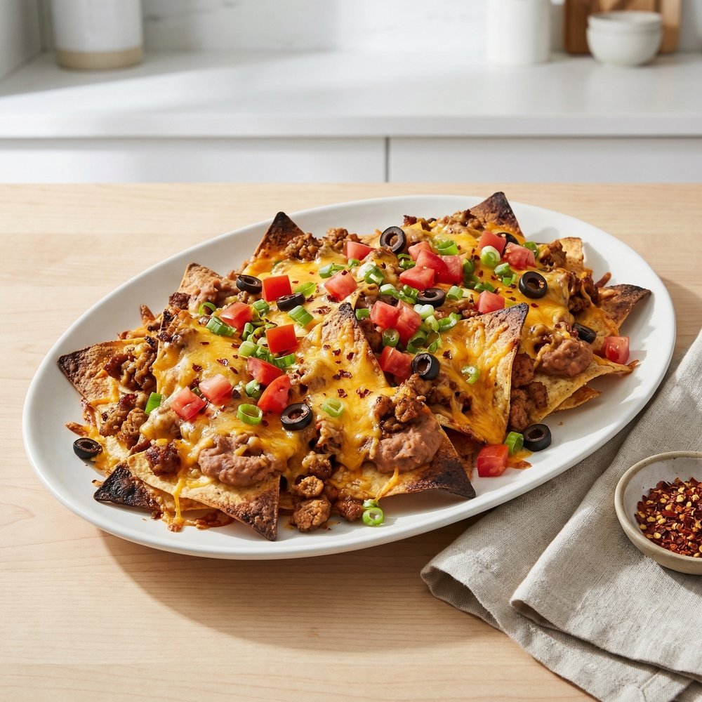 Baked Turkey Nachos Casserole