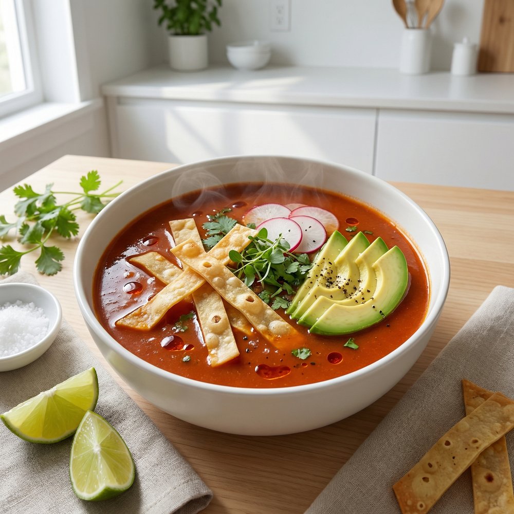Plant-Based Tortilla Soup