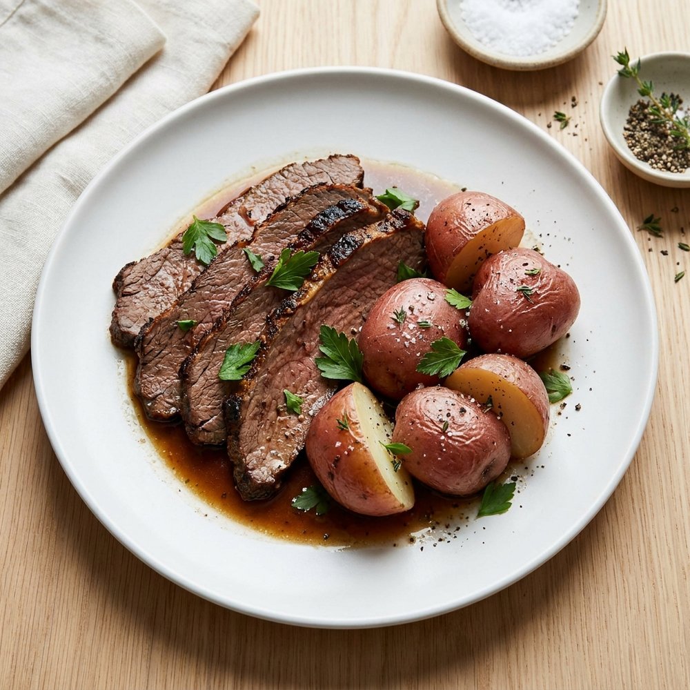 Guinness-Infused Irish Roast Beef with Au Jus
